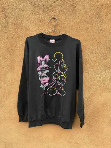 90's/Y2K Mickey Puff Paint Sweatshirt