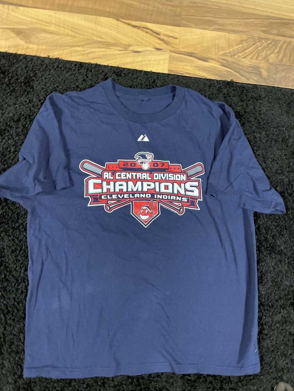 Vintage 2007 INDIANS DIVISION CHAMPS TEE - image 1