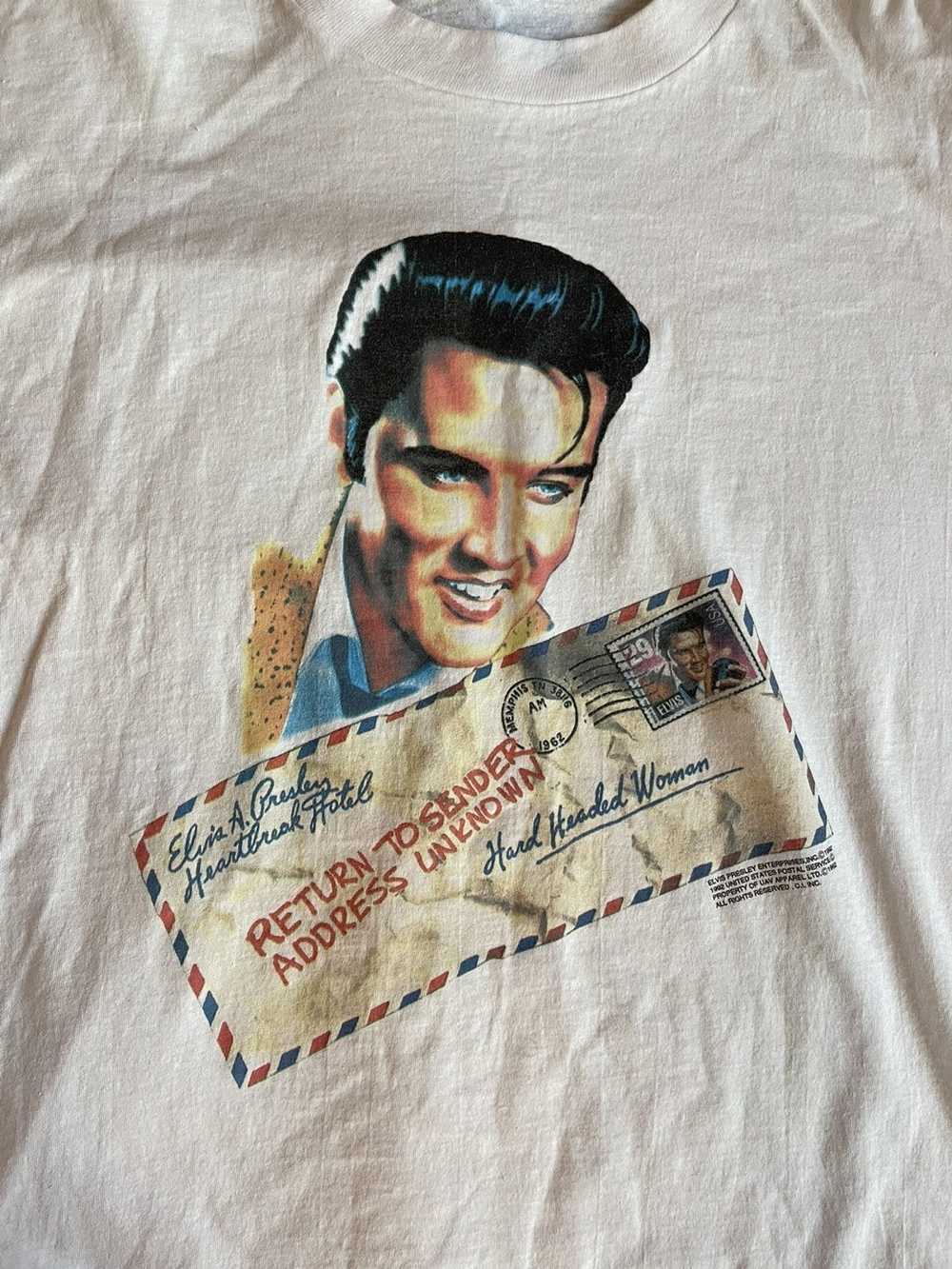 Band Tees × Vintage Vintage 90’s Elvis Presley si… - image 2