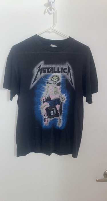 Vintage 80s 1987 Metallica Original Master of Puppets Tour Black T-shirt
