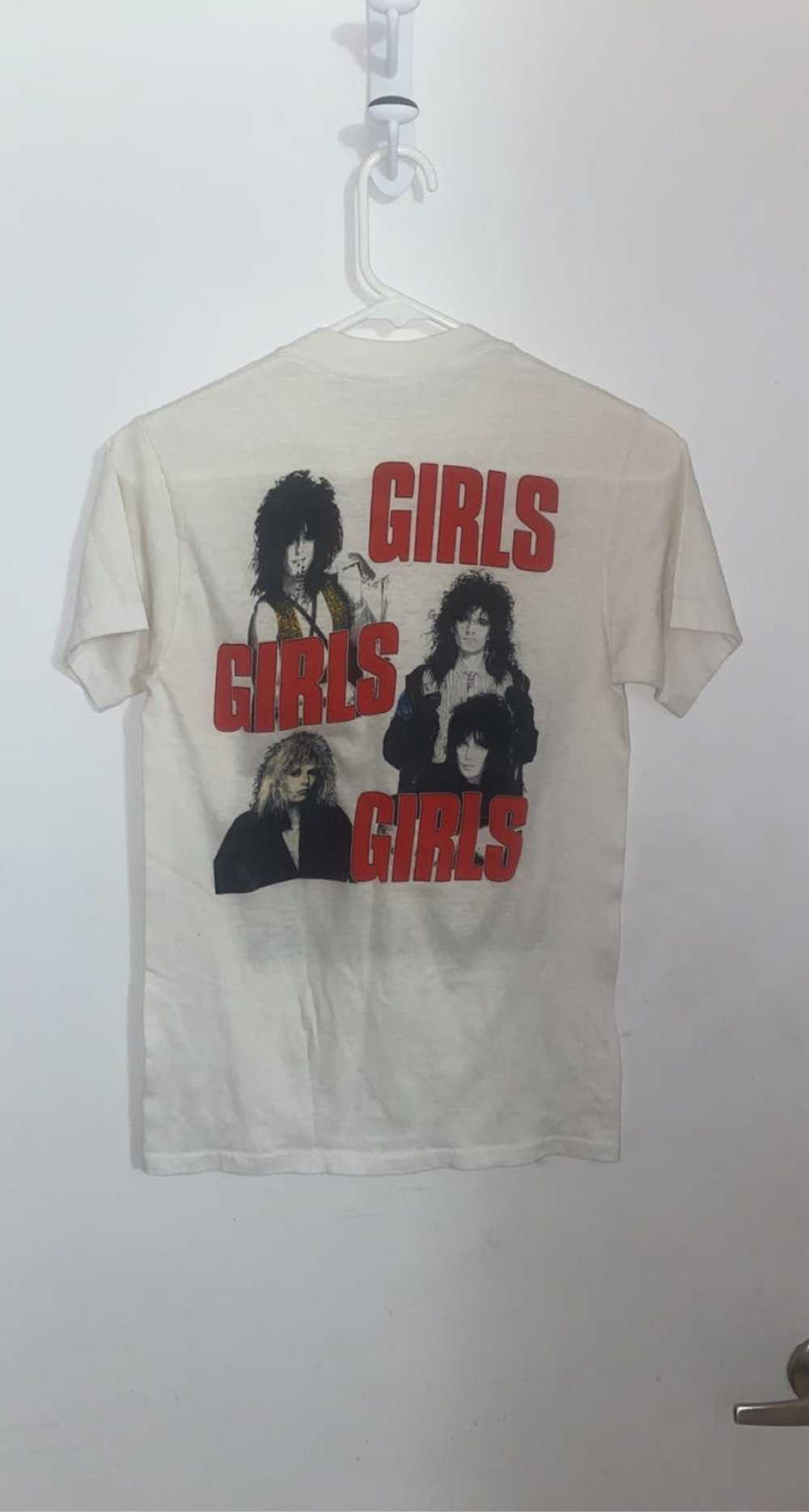 Band Tees × Vintage 1987 Motley Crue Girls Girls … - image 3