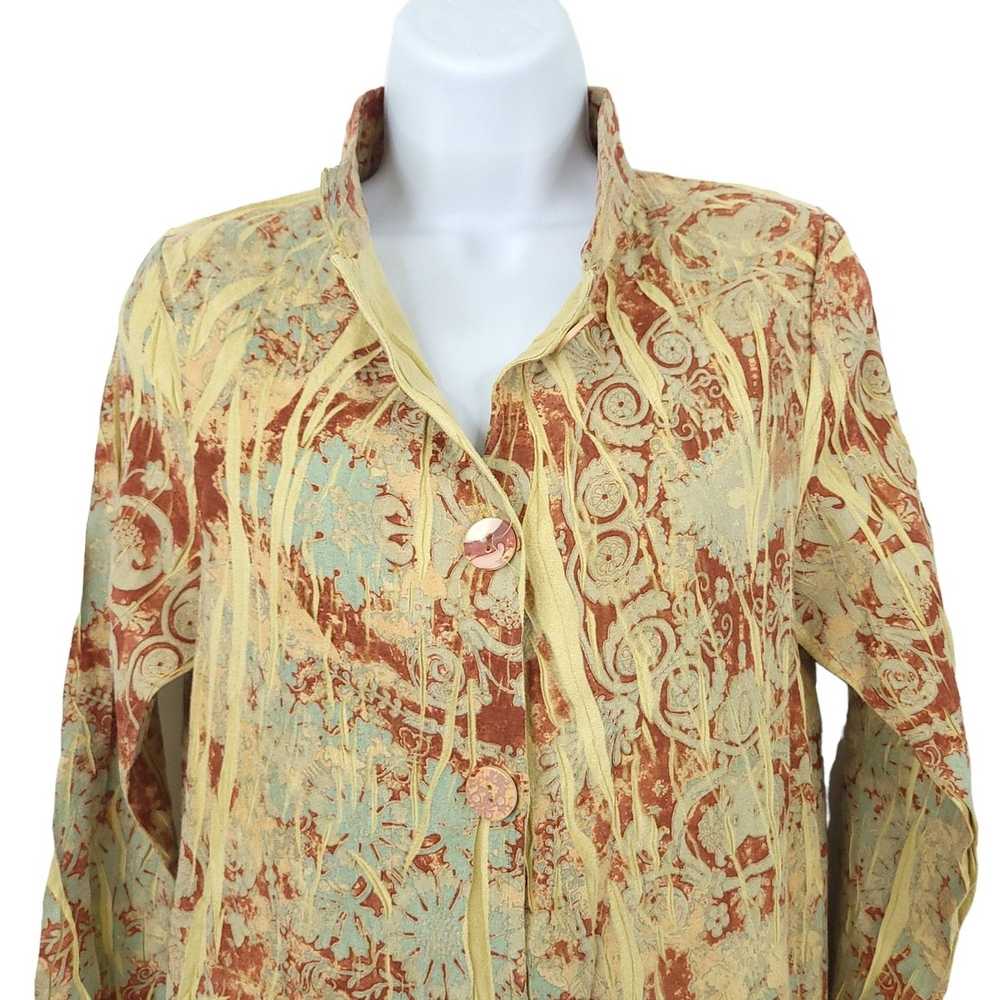 Other Mechant Long Jacket Womens Size M Boho Arts… - image 3