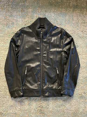 Leather Jacket × Vince Camuto Leather biker jacket