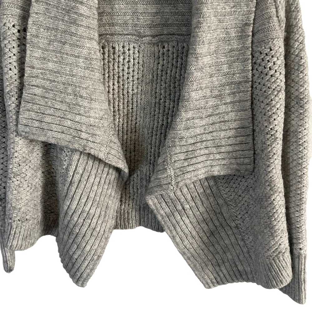 Other Loft Gray Knit Wool Alpaca Blend Open Front… - image 3