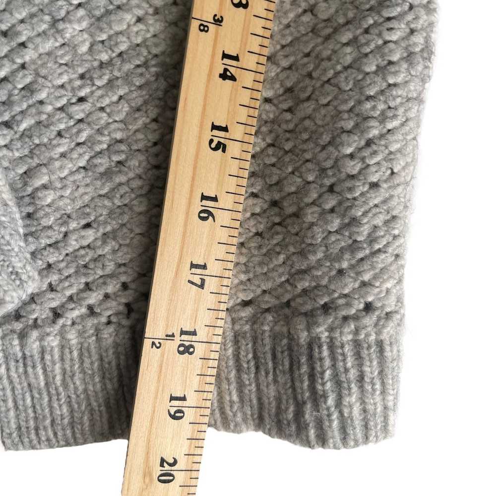 Other Loft Gray Knit Wool Alpaca Blend Open Front… - image 8
