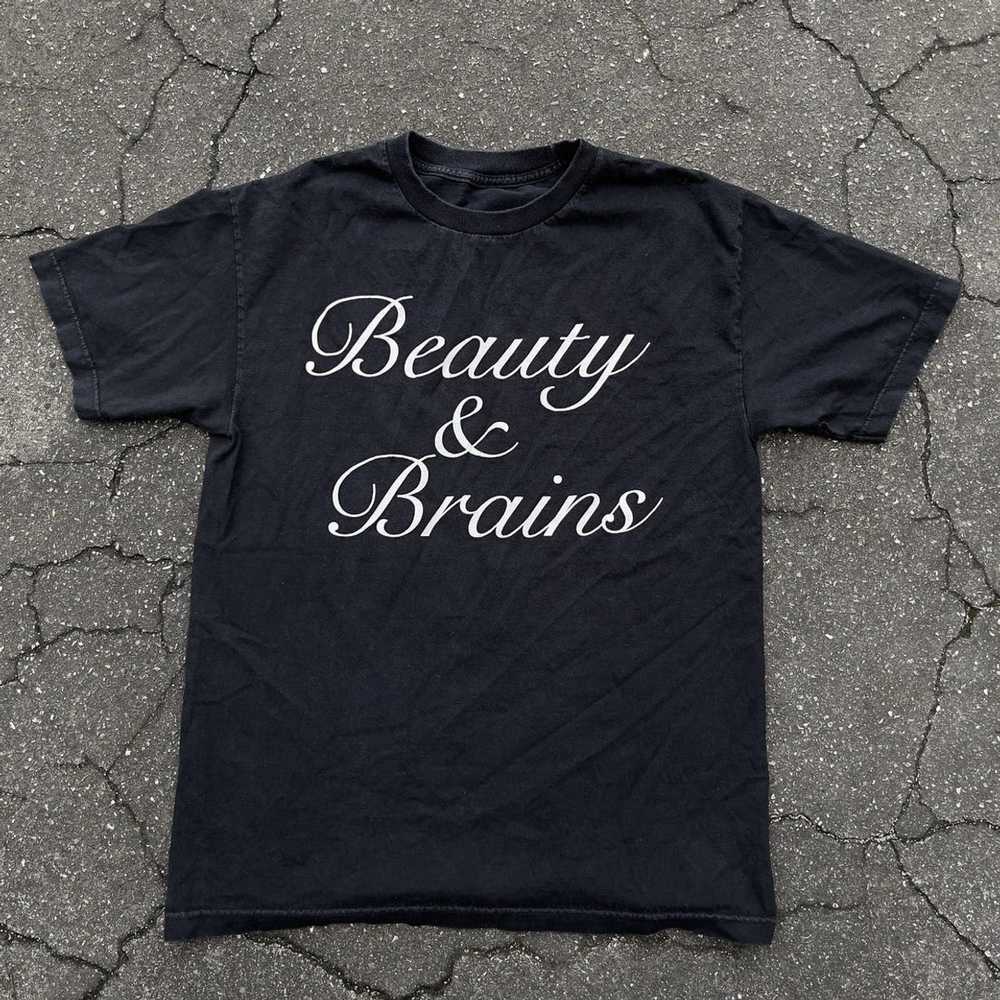 Vintage Vintage Beauty & Brains Shirt - image 1