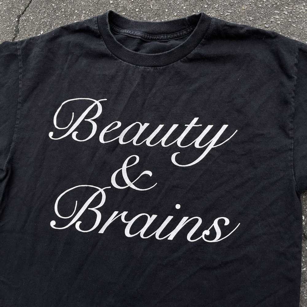 Vintage Vintage Beauty & Brains Shirt - image 2