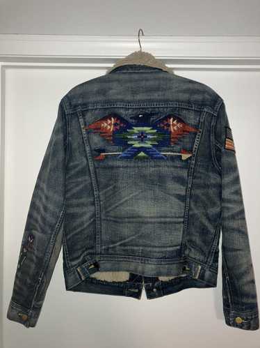 Polo Ralph Lauren Aztec shearling denim jacket