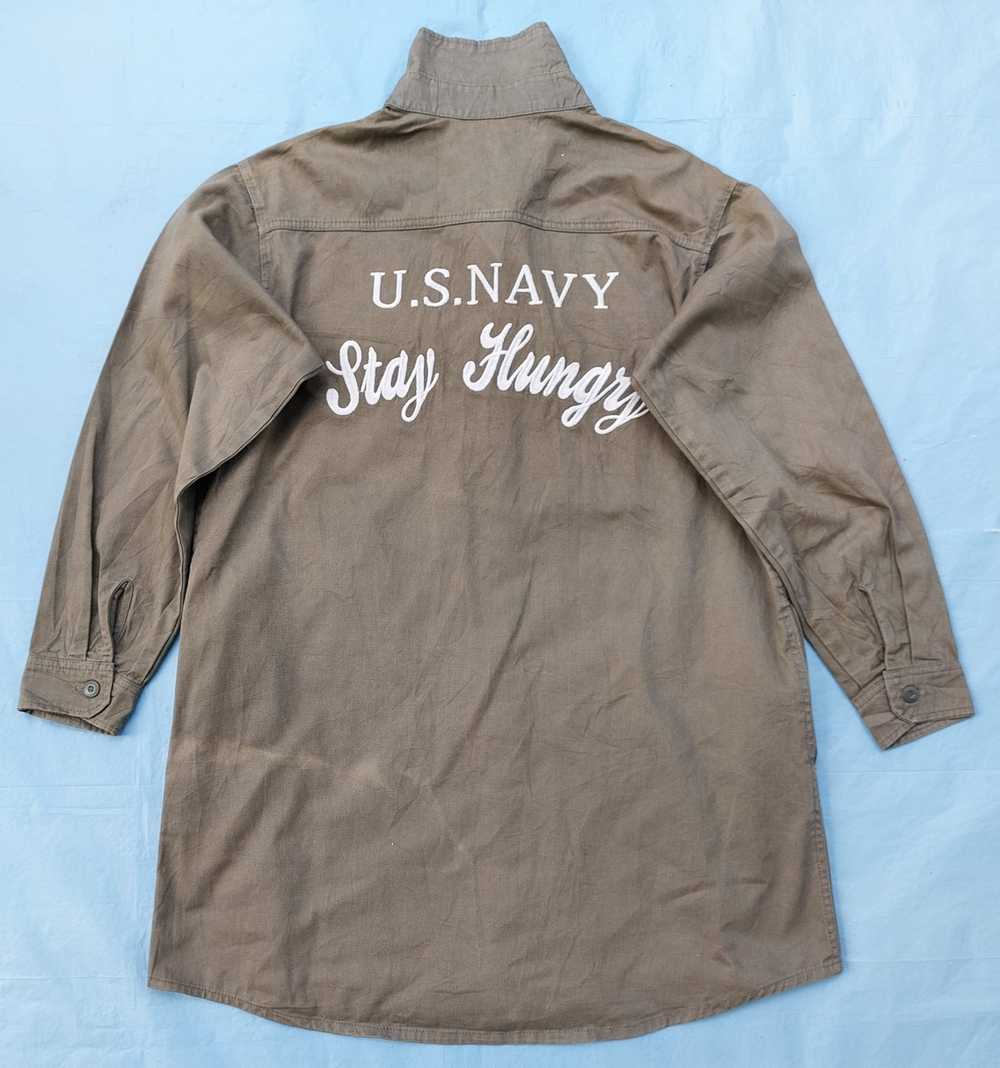 Military US NAVY STAY HUNGRY field over jacket em… - image 2