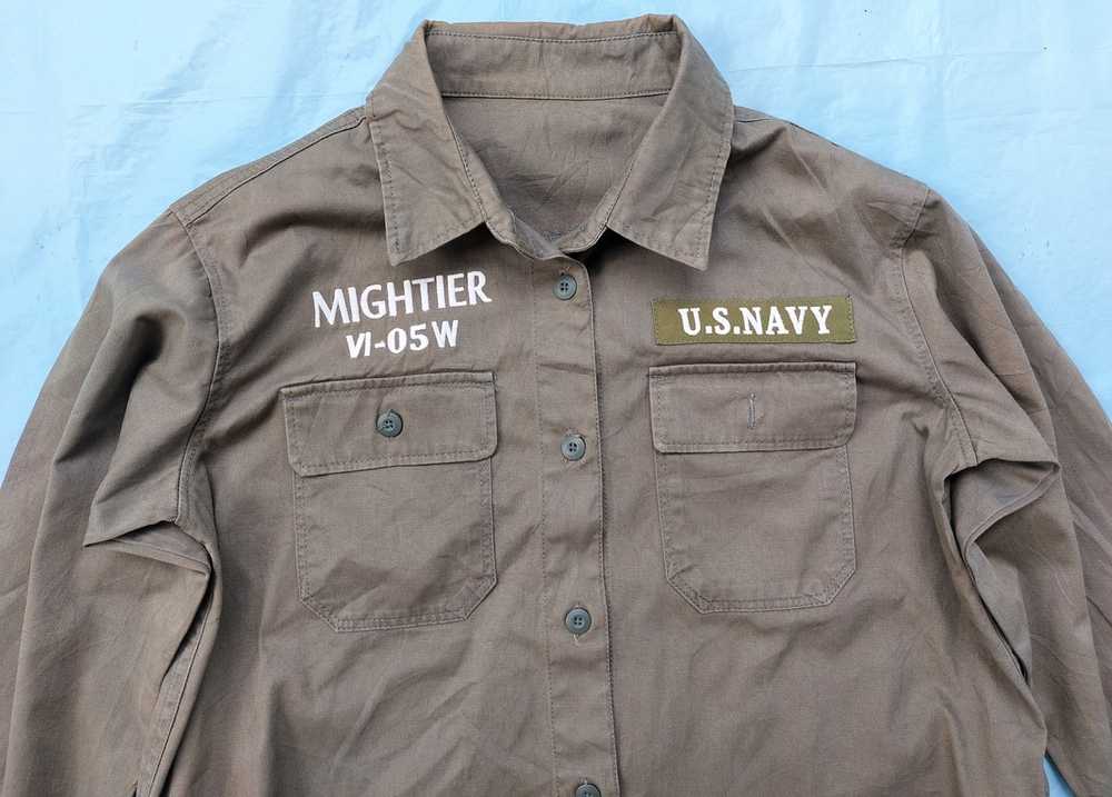 Military US NAVY STAY HUNGRY field over jacket em… - image 6