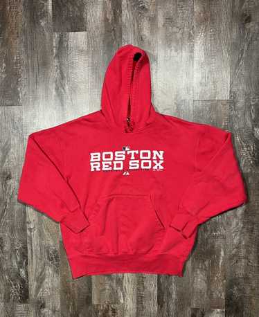 Boston Red Sox Hoodie from Homage. | Ash | Vintage Apparel from Homage.