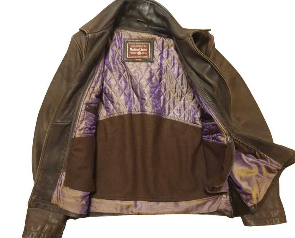 Marlboro Classics Brown leather jacket - image 3