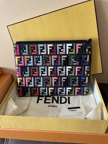 Fendi Fendi multicolor Zucca FF clutch