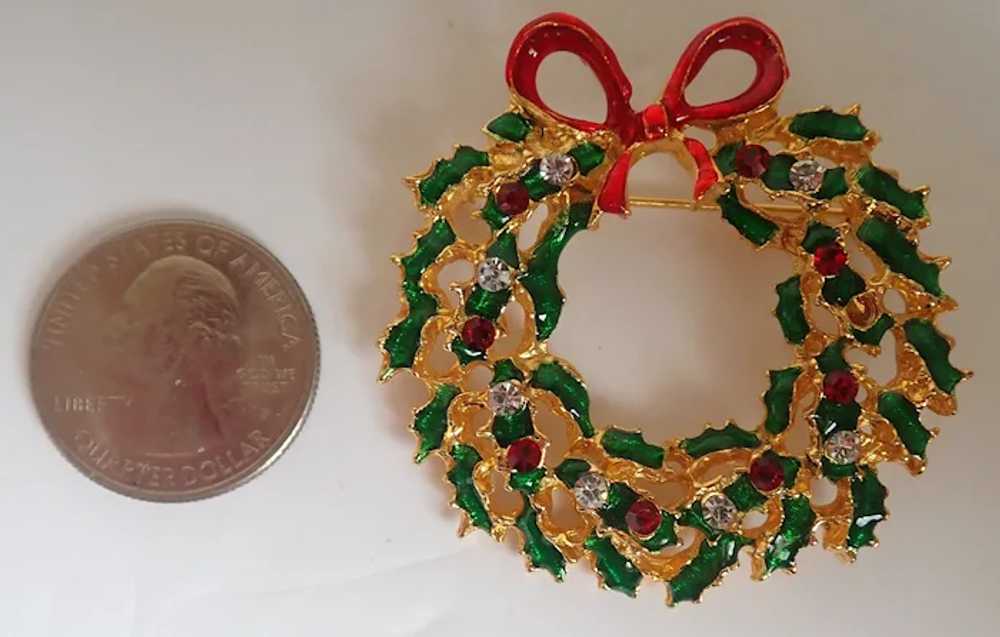 Nice Collection Of Four Vintage Christmas Wreath … - image 3