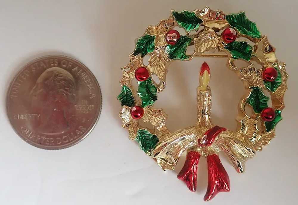 Nice Collection Of Four Vintage Christmas Wreath … - image 4