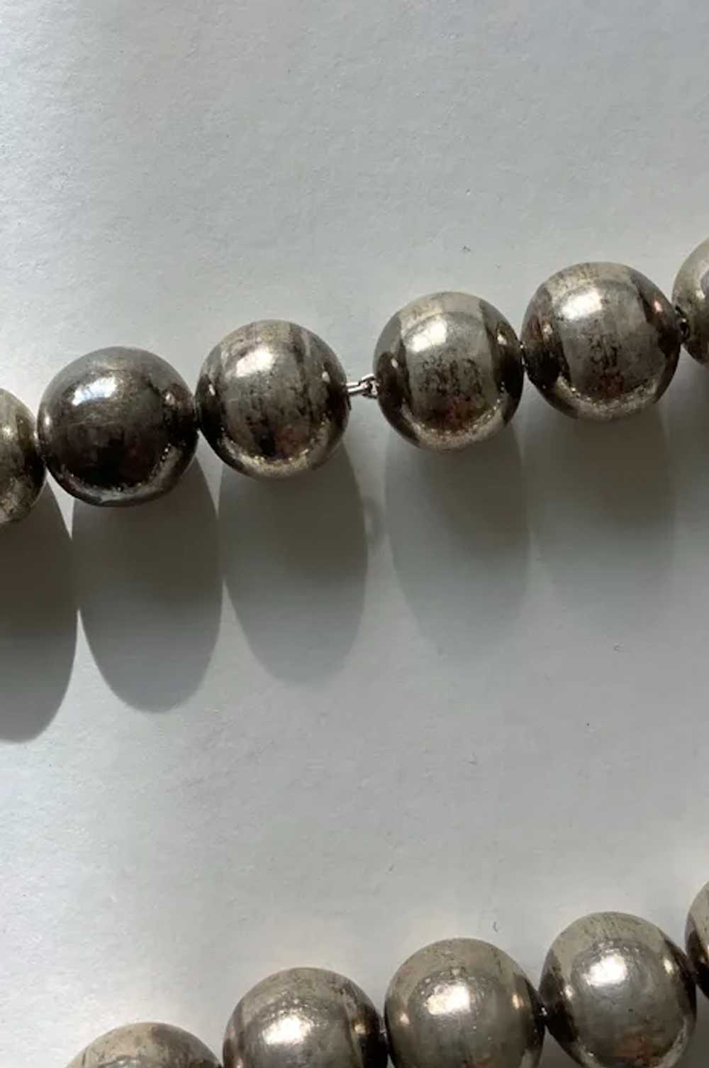 Vintage 1950s Mexico 925 sterling variegated bead… - image 5