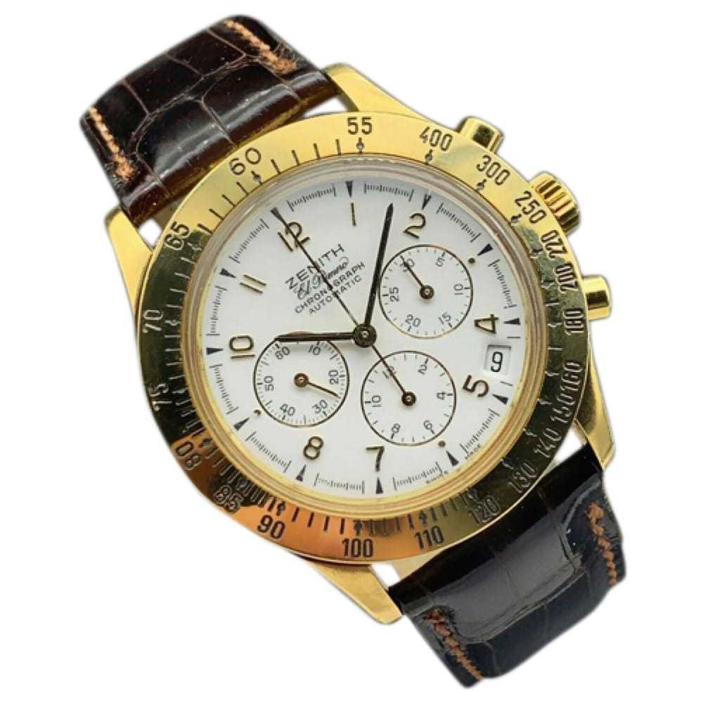 Zenith El Primero yellow gold watch - image 1