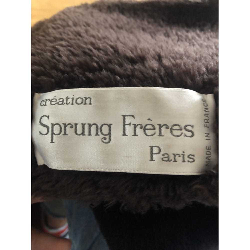 Sprung Frères Leather coat - image 3