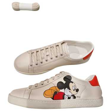Disney x Gucci Leather low trainers - image 1