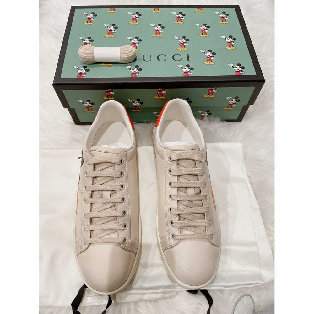 Disney x Gucci Leather low trainers - image 2