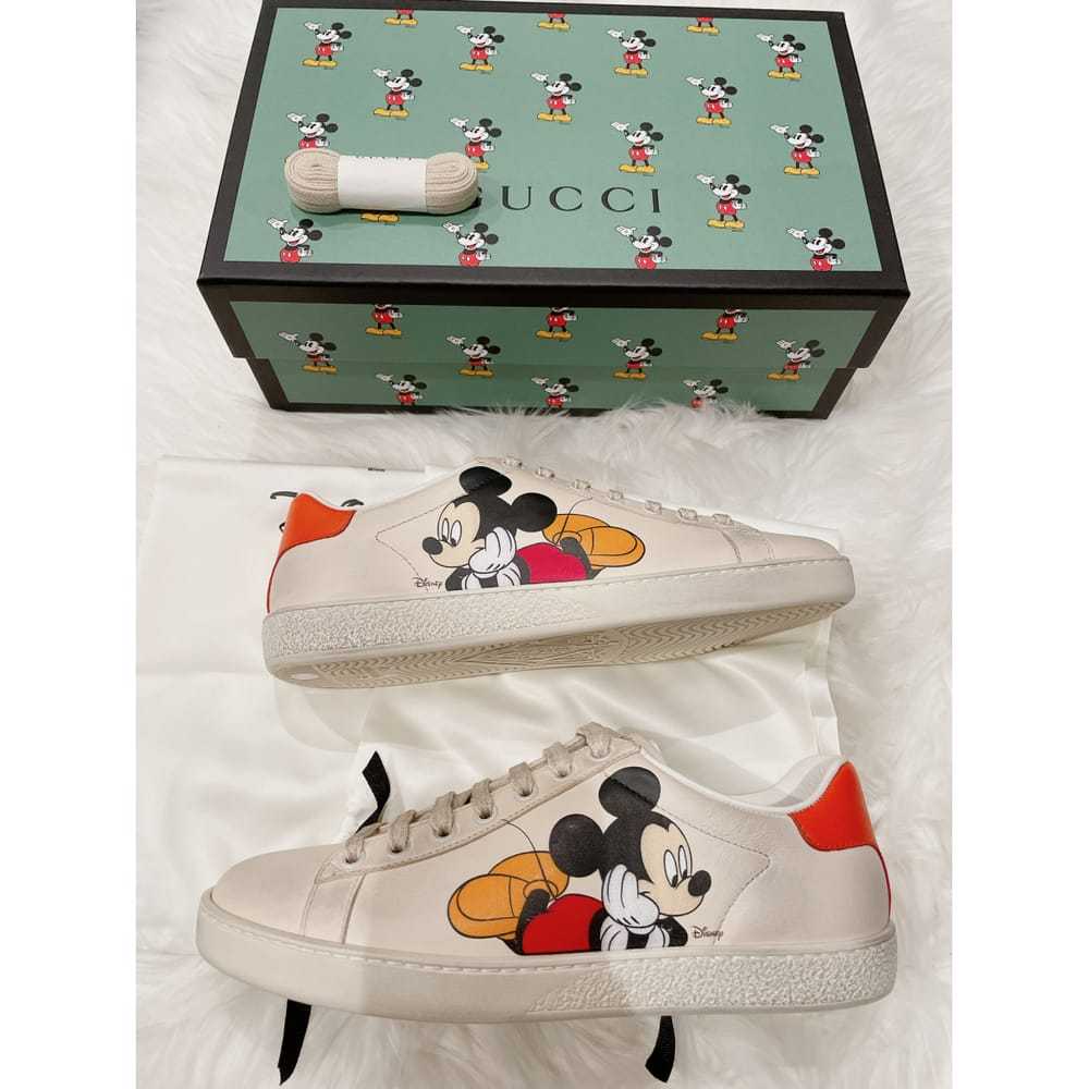 Disney x Gucci Leather low trainers - image 4