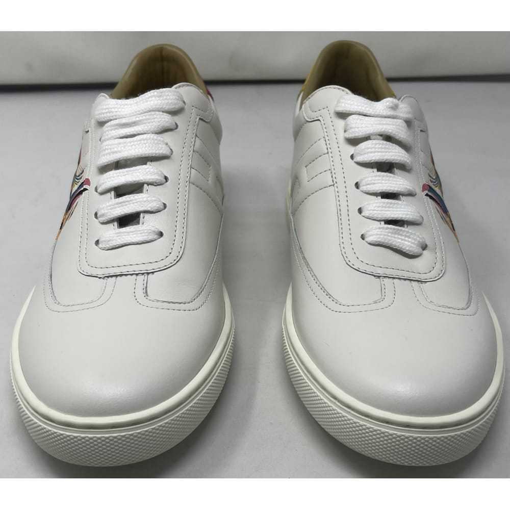 Hermès Quicker leather trainers - image 10