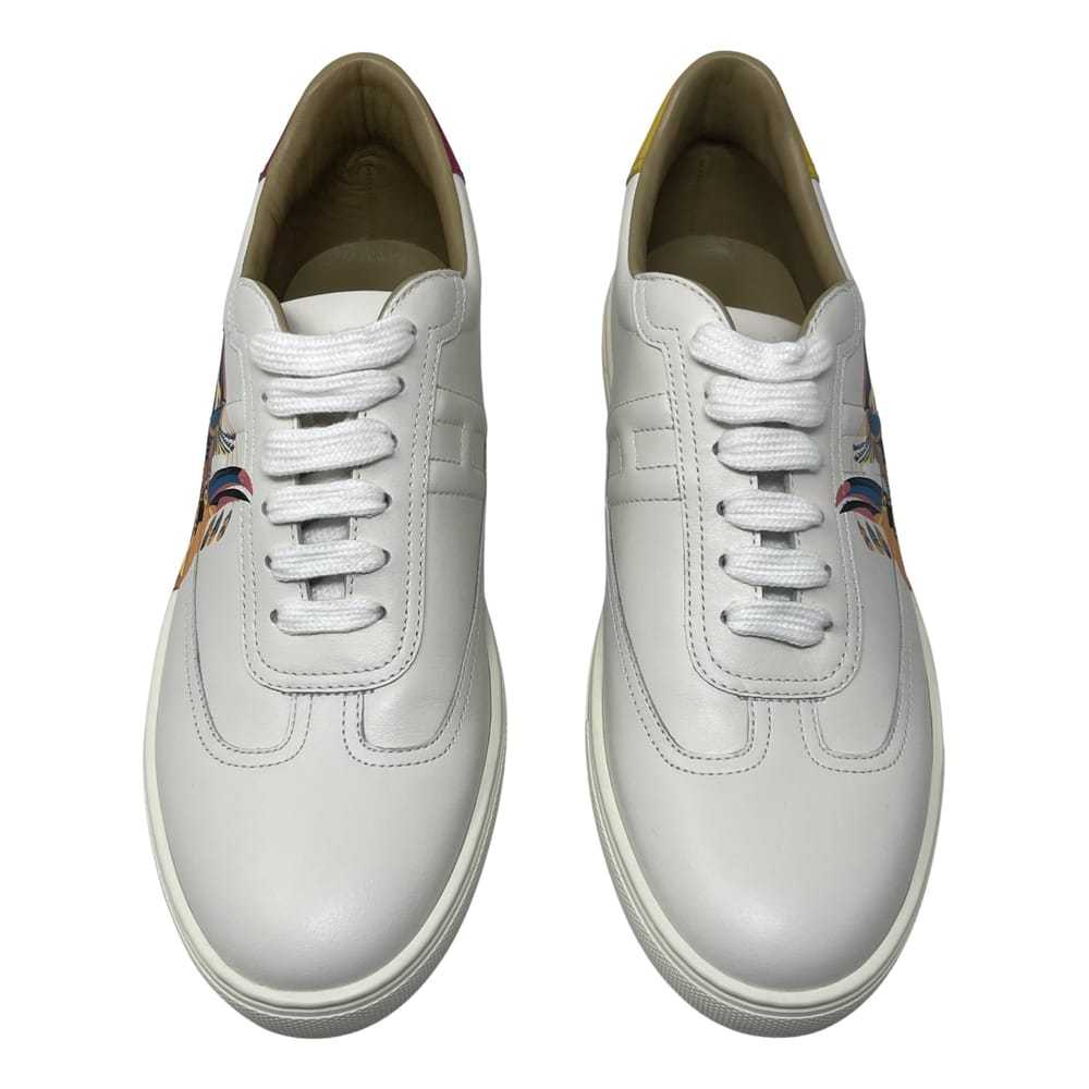 Hermès Quicker leather trainers - image 1