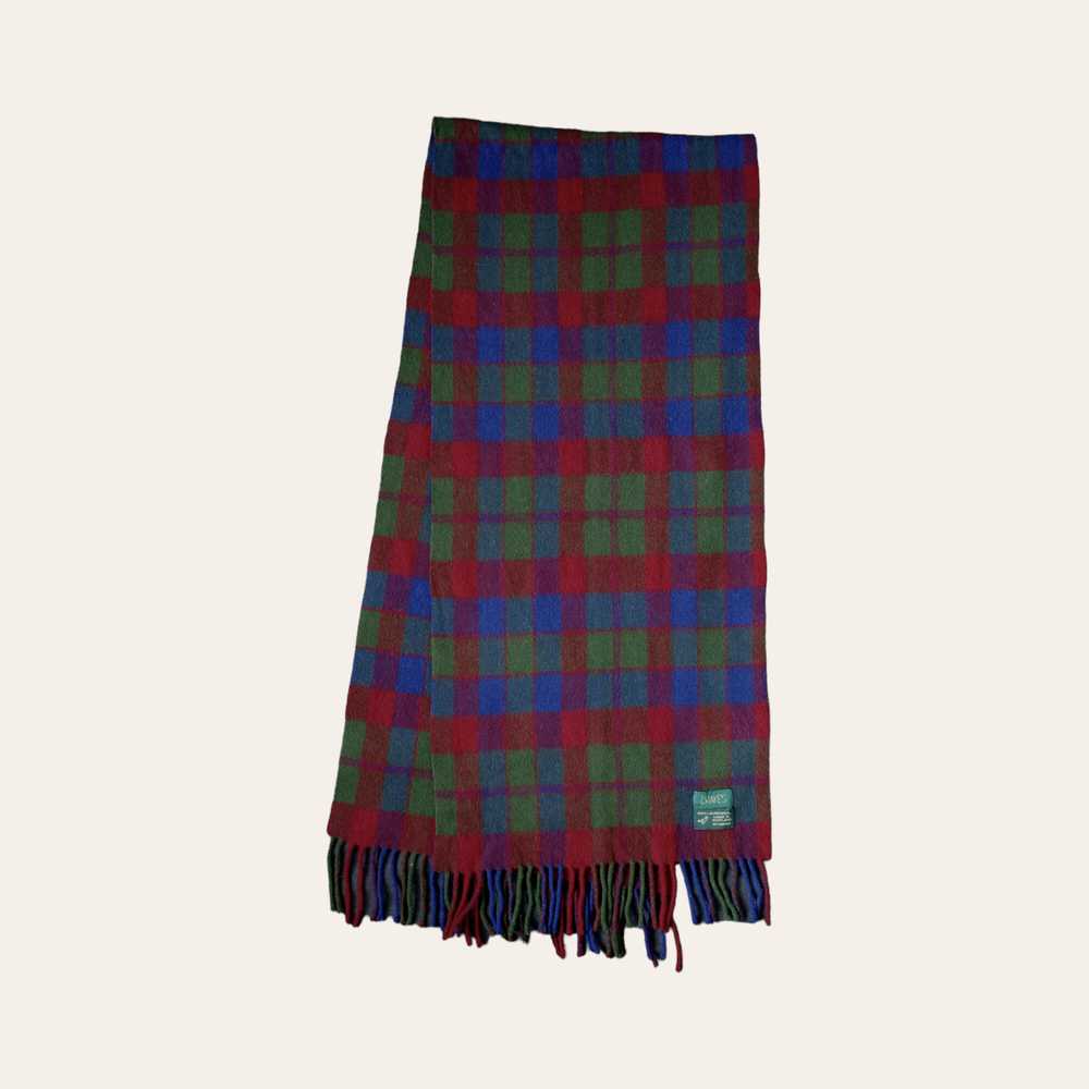 Drakes Checked Lambswool Scarf - M - image 2