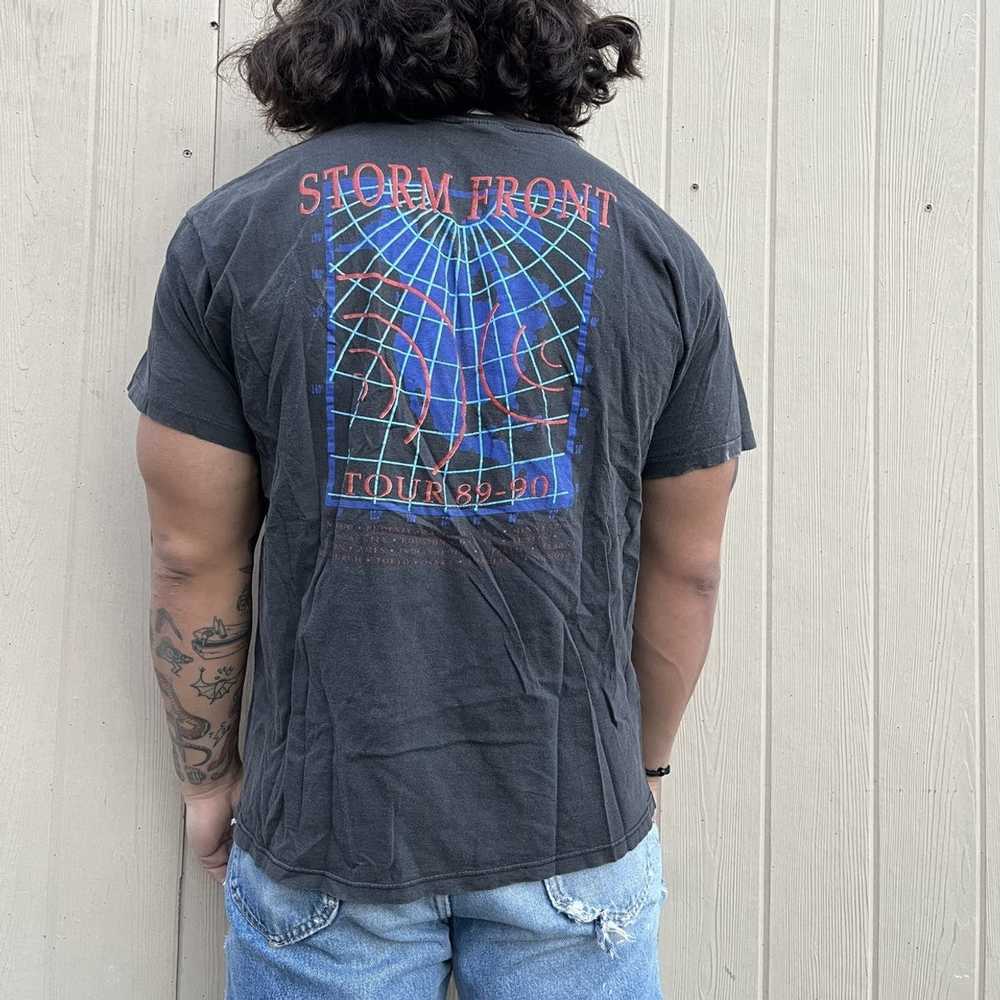 Vintage 1989 Vintage Billy Joel Storm Front T-Shi… - image 2