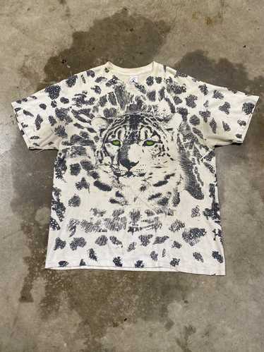 Delta × Made In Usa × Vintage Cheetah Nature AOP T