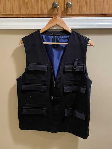 Zara Navy Tactical Vest Zara