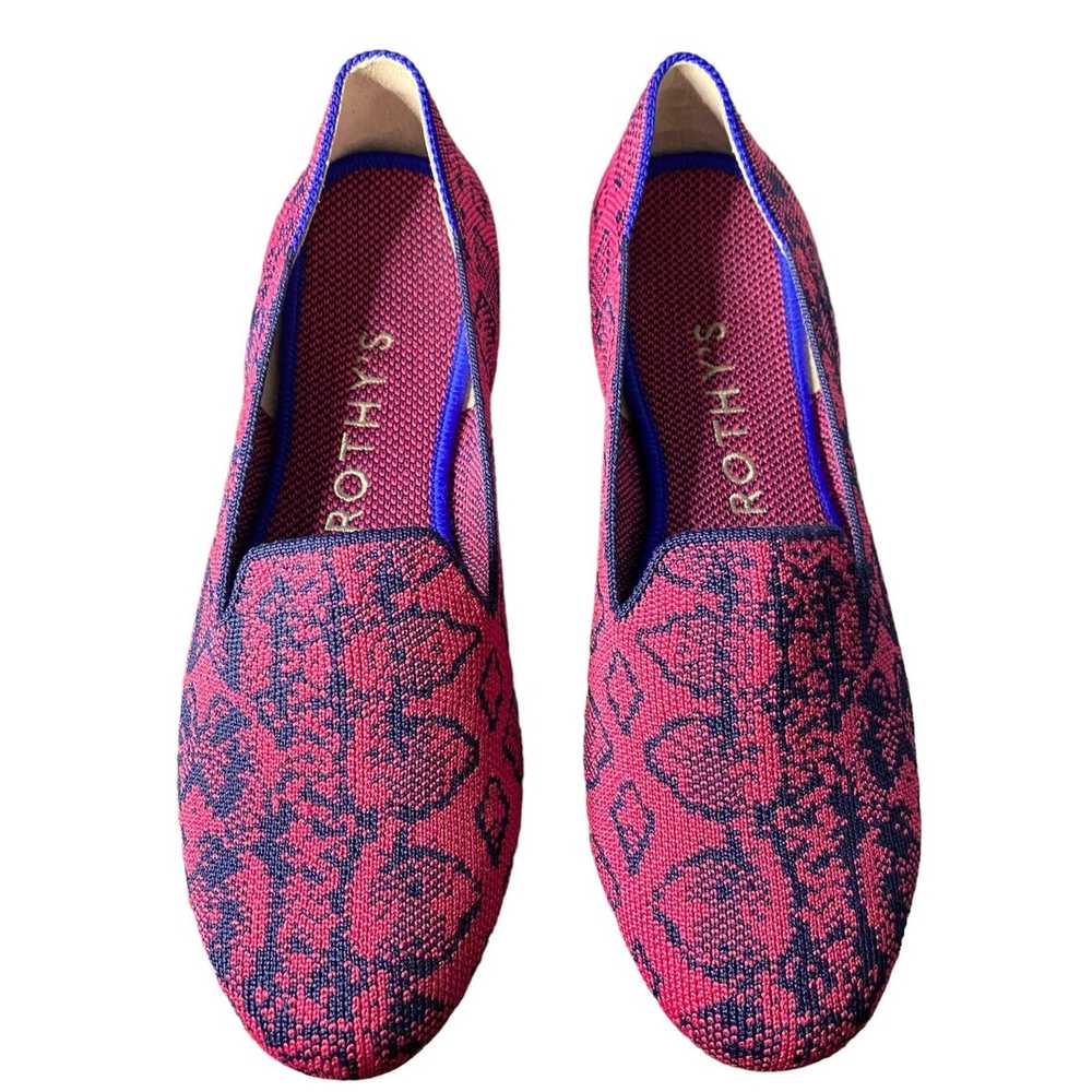 Other Rothy's Retired Fuchsia and Navy Snake Prin… - image 2
