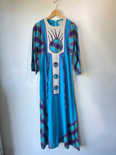 Vintage Roberta Vercellino y Luis Mexican Maxi Dr… - image 1