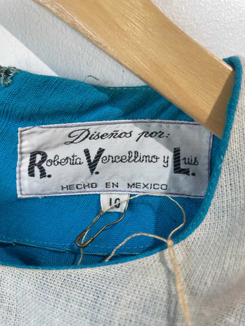 Vintage Roberta Vercellino y Luis Mexican Maxi Dr… - image 3