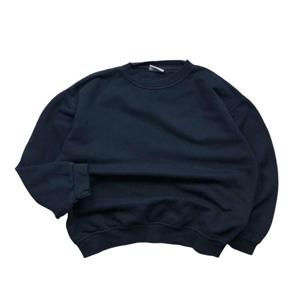 Blank × Vintage vintage navy blank sweatshirt nr … - image 1