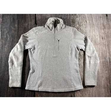 KUHL Mens Interceptr Fleece Sweater Sz S 1/4 Zip Pullover Pocket Brown 3185