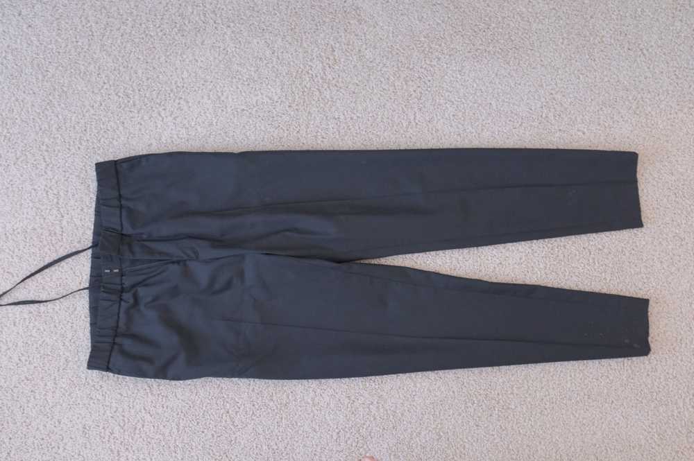 Cos Men's Black Wool Drawstring Tailored Pants - image 4