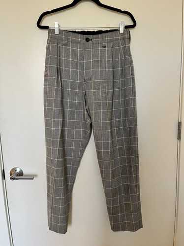Blue Blue Japan Checked Trousers Sz 1