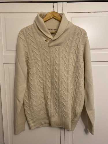 Ben Sherman Lambswool Cable Knit Shawl Collar Sweater Hotsell | head ...