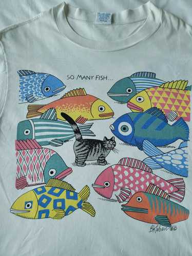 Crazy Shirts × Vintage B Kliban So Many Fish Fat … - image 1