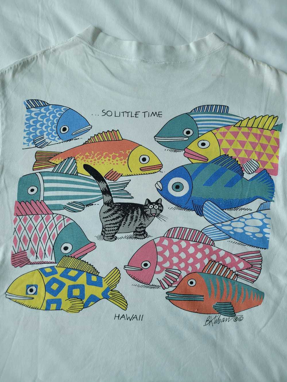 Crazy Shirts × Vintage B Kliban So Many Fish Fat … - image 2