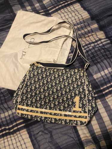 CHRISTIAN DIOR 1990s Bobby Dior Monogram Shoulder Bag Navy Vintage -  Chelsea Vintage Couture