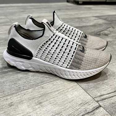 Nike Slip On React Phantom Run Flyknit 2 Oreo Bla… - image 1
