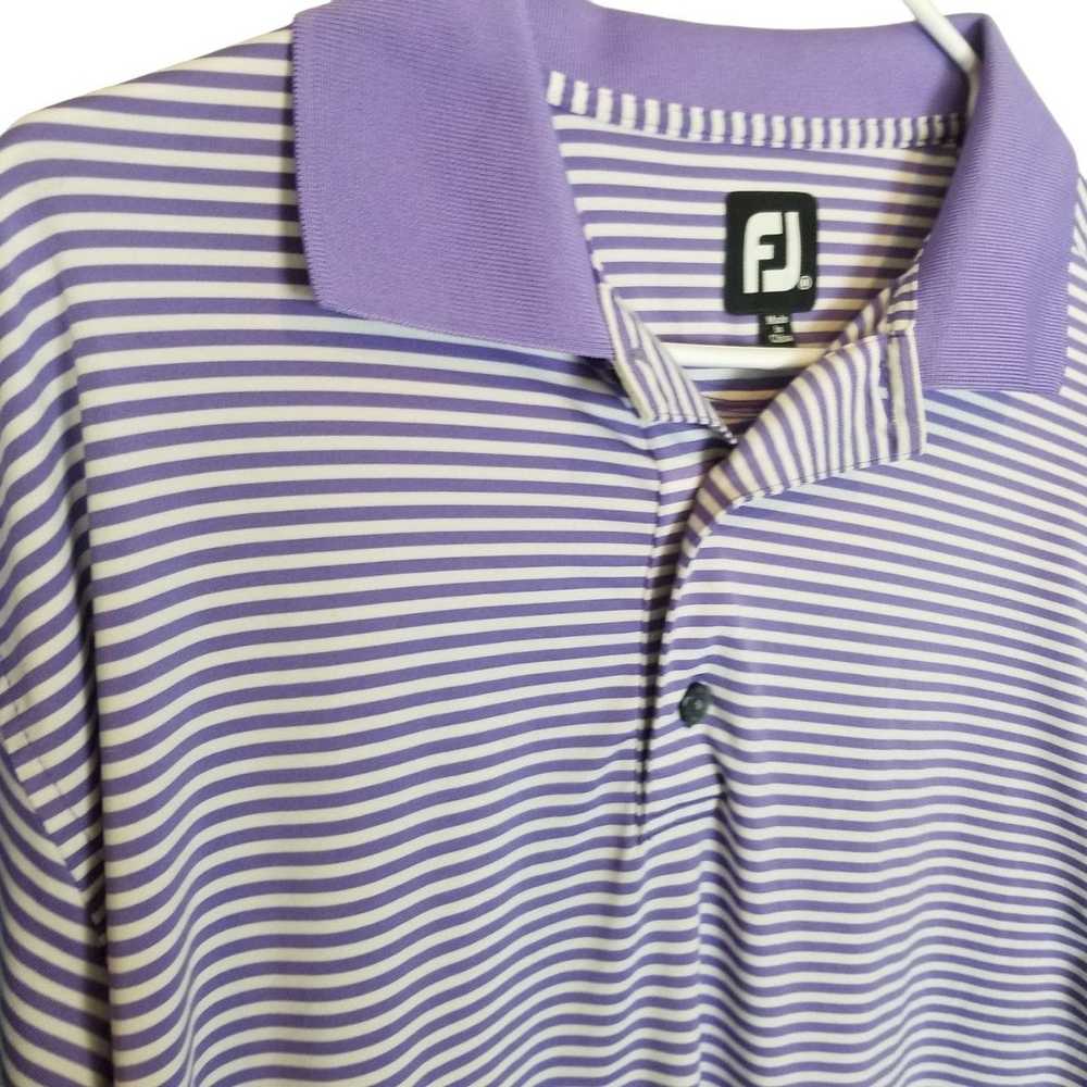 Footjoy FootJoy M Striped Short Sleeves Golf Polo… - image 5