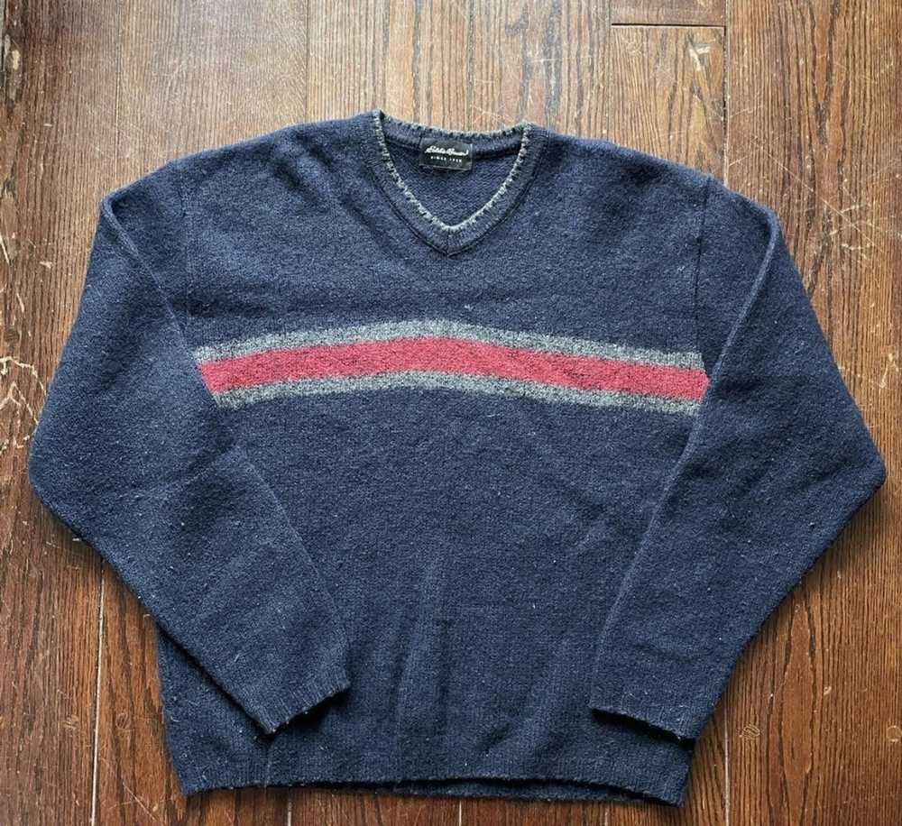 Vtg Eddie Bauer Somona Heathers Long Sleeve Size Medium Blue And