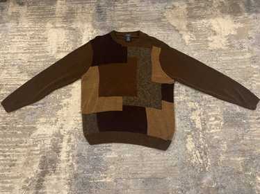 Dockers × Vintage Brown Dockers Knitted Patched S… - image 1