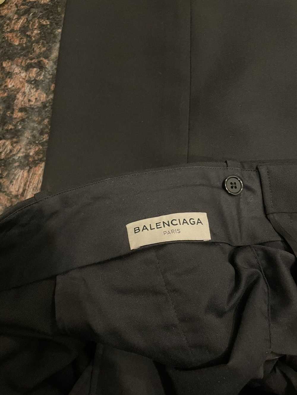 Balenciaga fw14 wool poly classic trousers - image 6