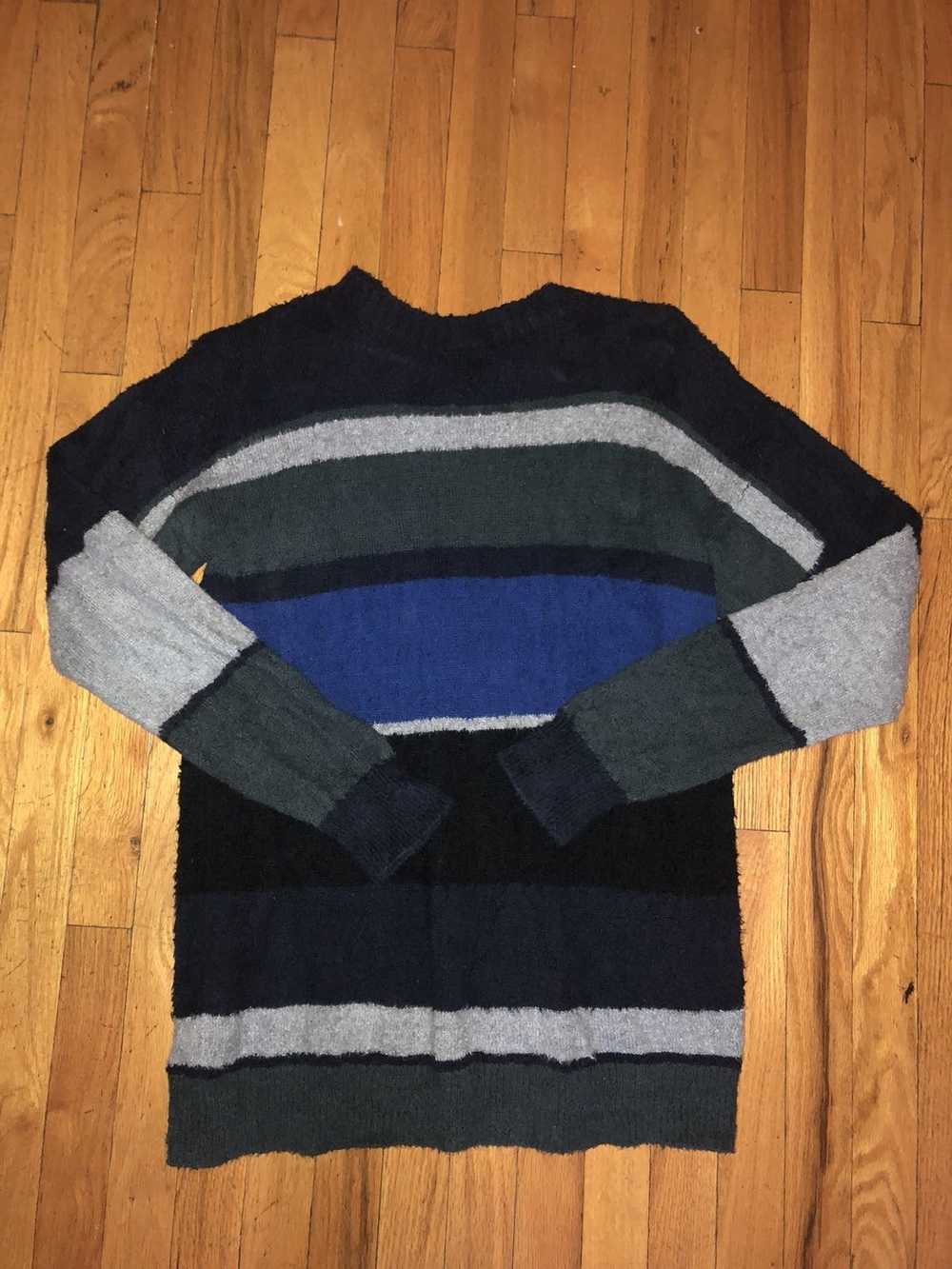 Sacai Sacai Striped Knit Sweater - image 1