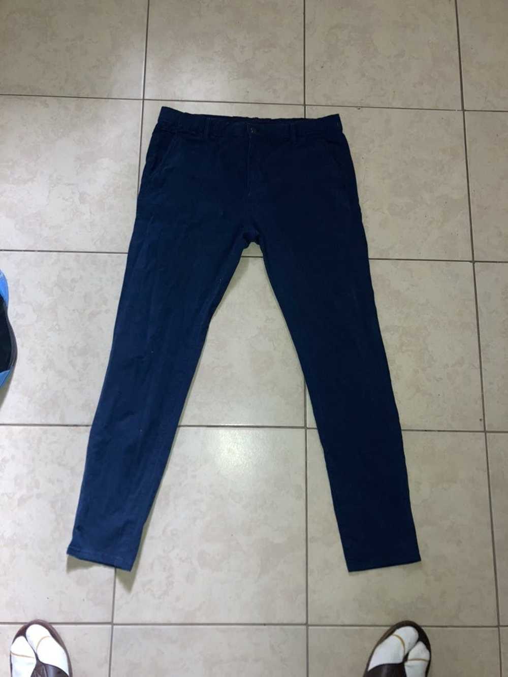 Zara Navy Blue Zara Man Chino Pants - image 1