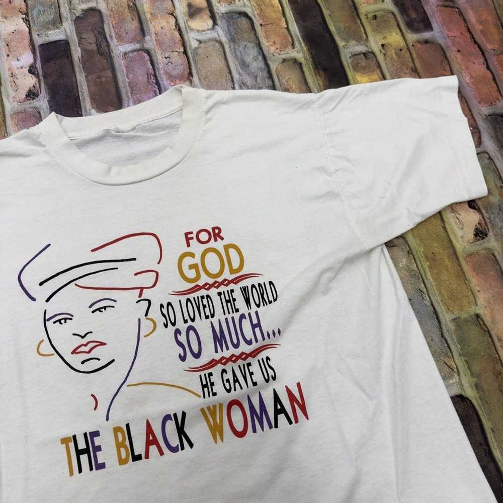 Vintage Vintage Black Woman tee - image 4